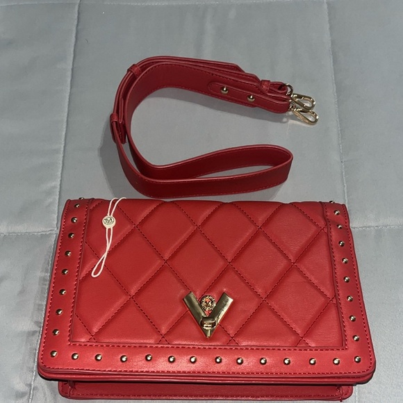 Valentino Orlandi Red Quilted Crossbody Bag - Picture 2 of 7